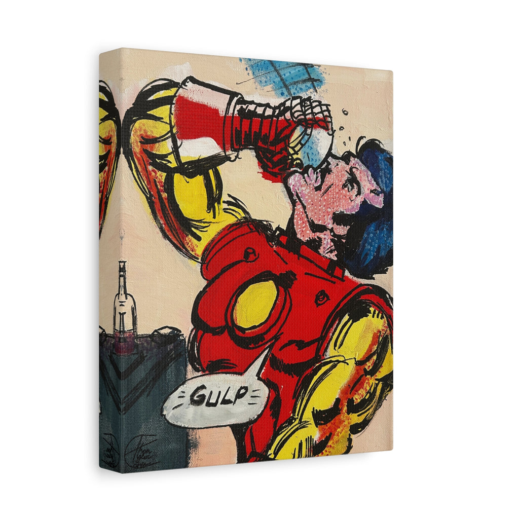 "Tony"– Iron Man Pop Art Canvas 70s Comic Panel