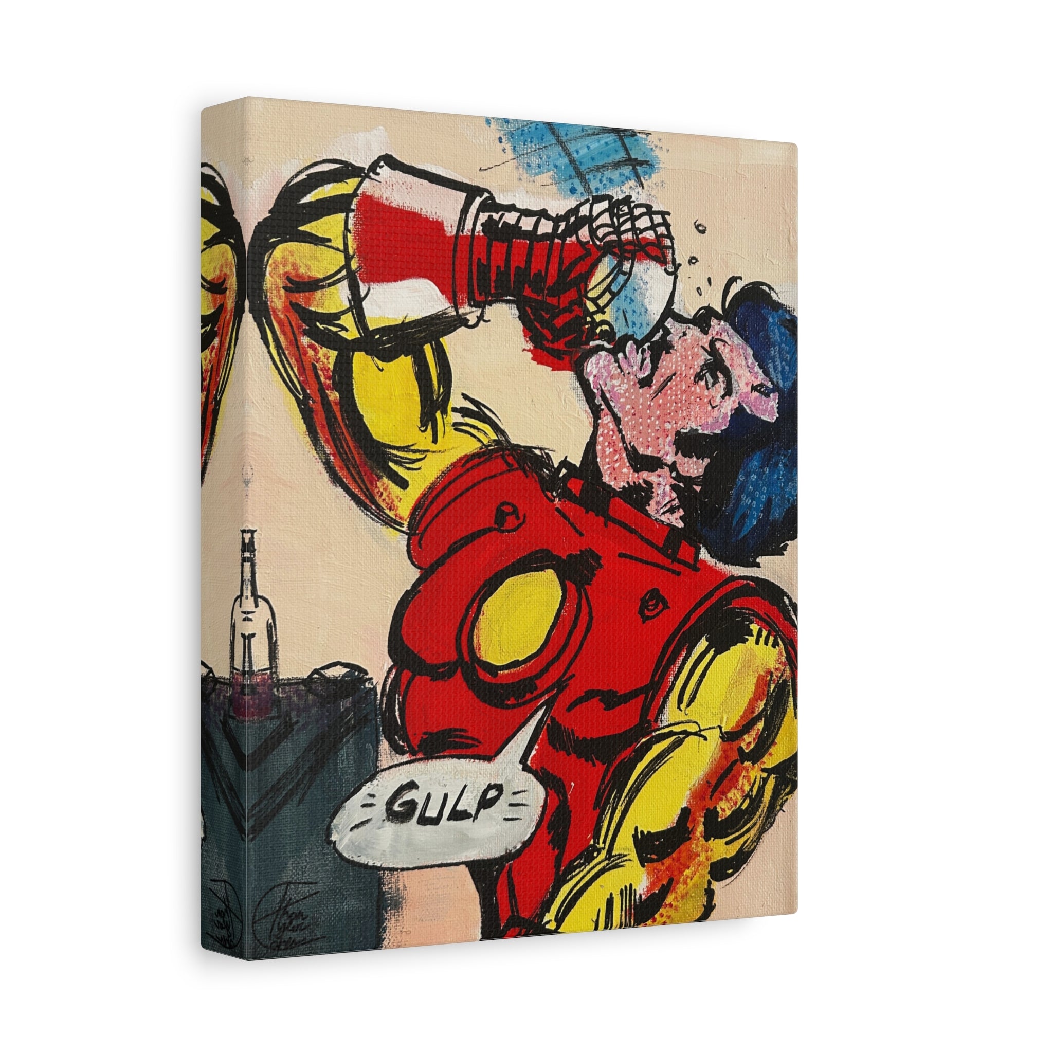 "Tony"– Iron Man Pop Art Canvas 70s Comic Panel