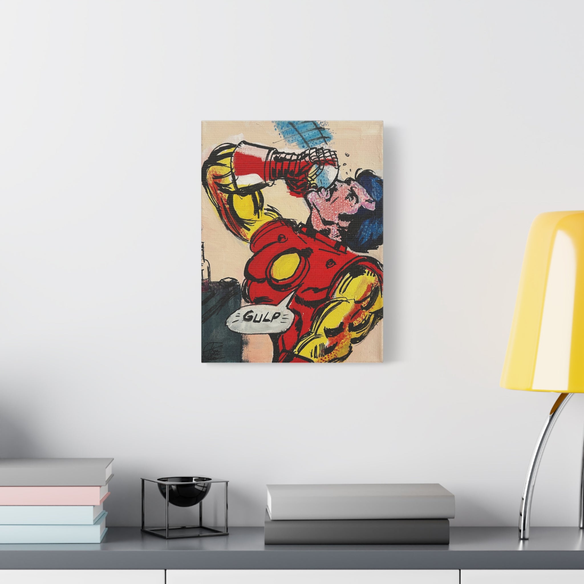 "Tony"– Iron Man Pop Art Canvas 70s Comic Panel