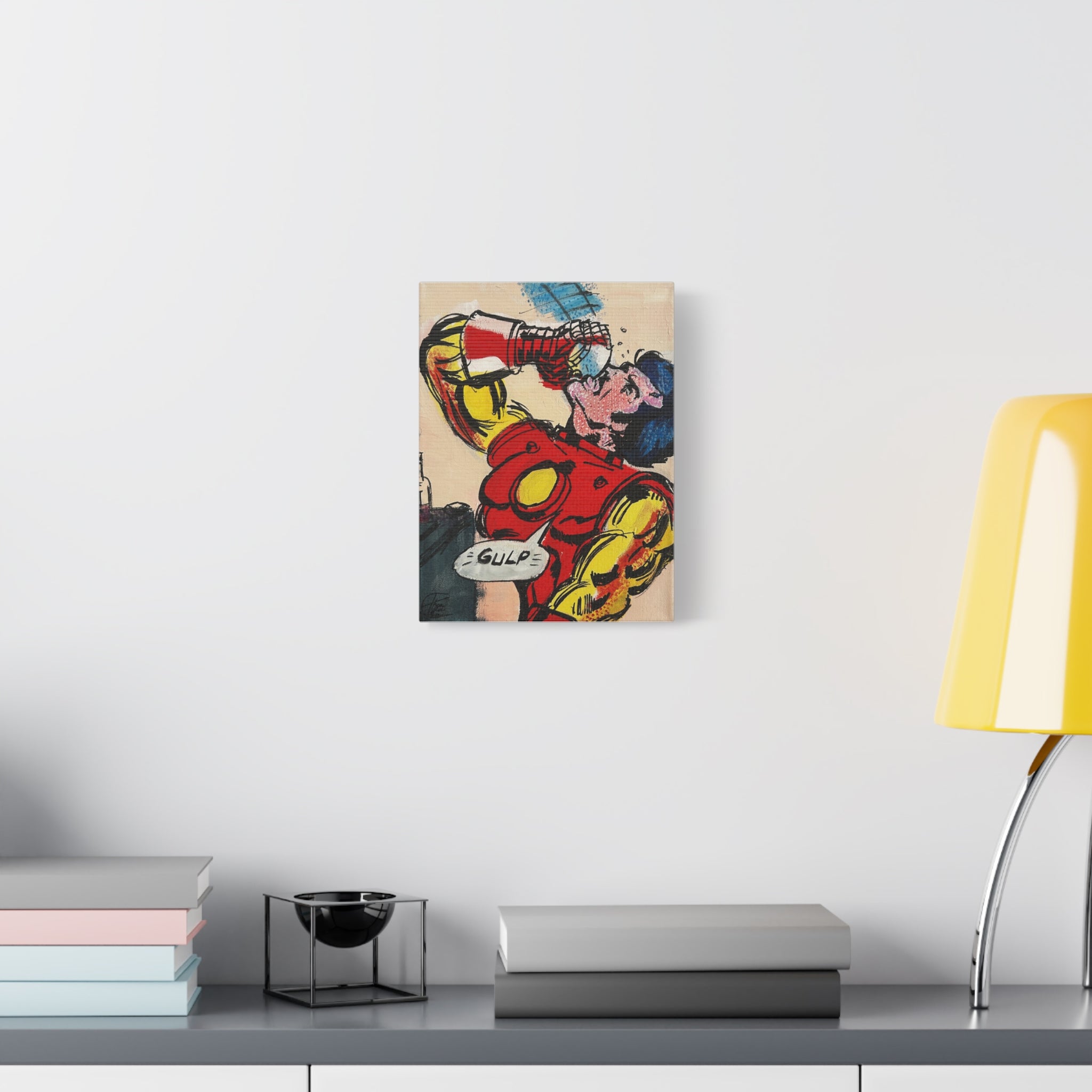 "Tony"– Iron Man Pop Art Canvas 70s Comic Panel