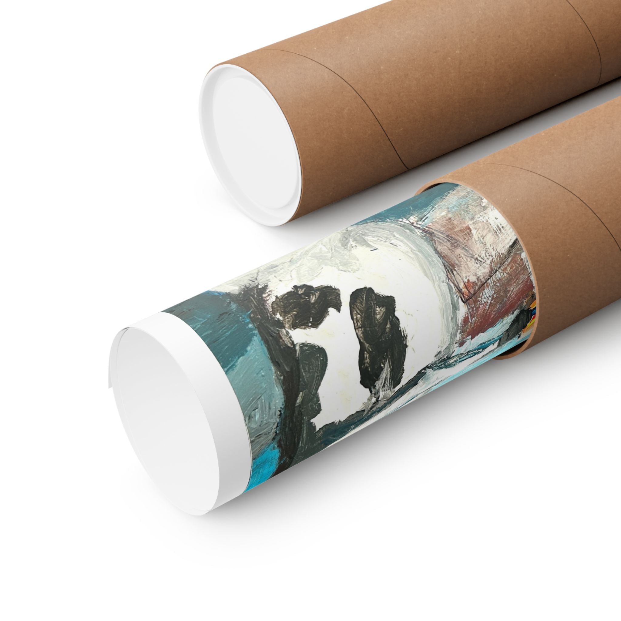 "Cow Picking Up Prescription From Pharmacy" Fine Art Print