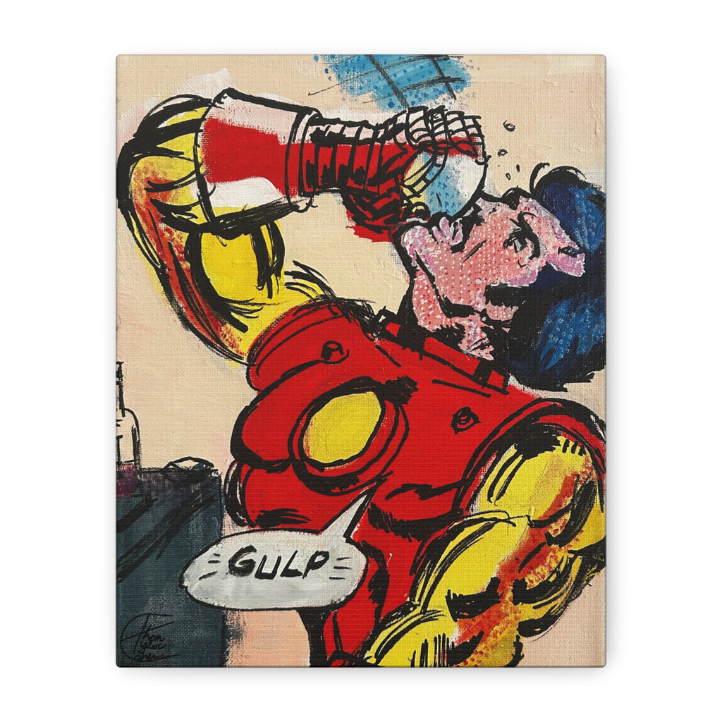 "Tony"– Iron Man Pop Art Canvas 70s Comic Panel