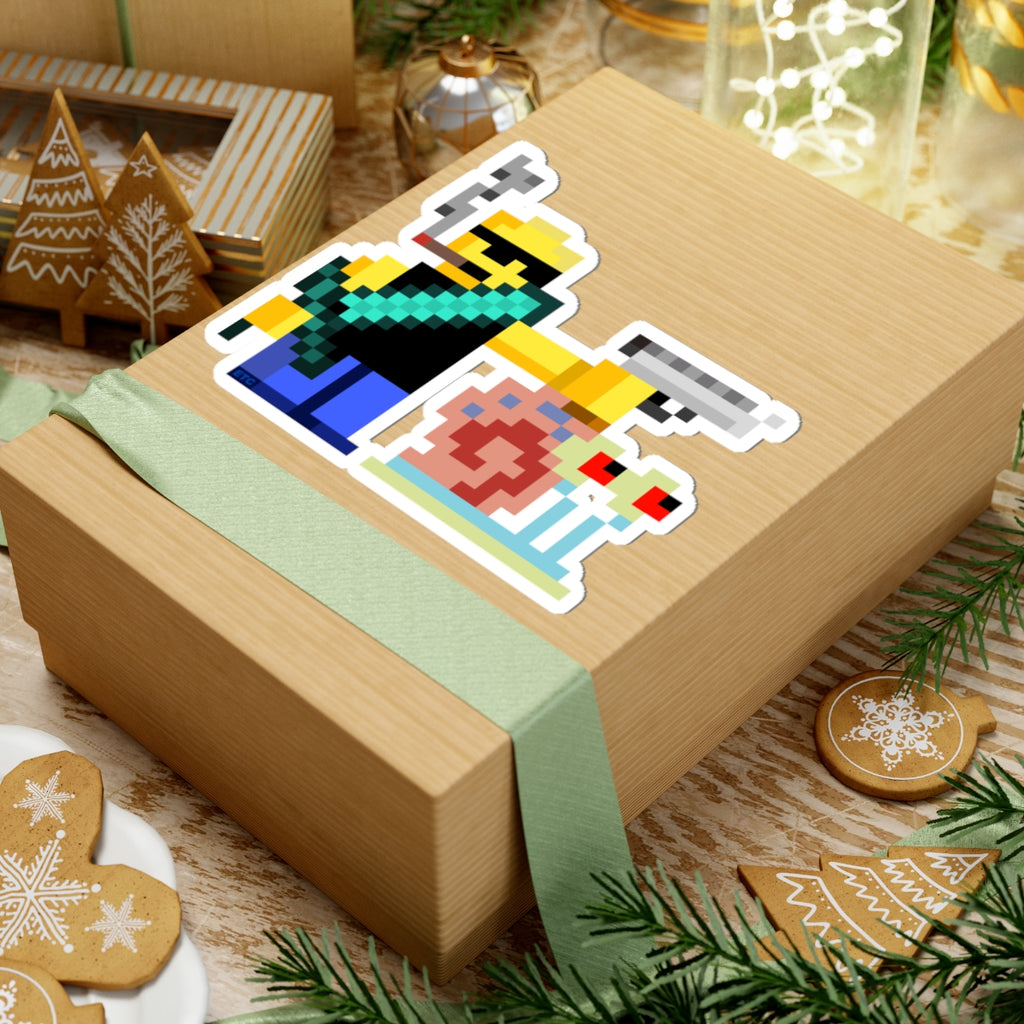 Badass Lego Man with Gary Kiss-Cut Sticker