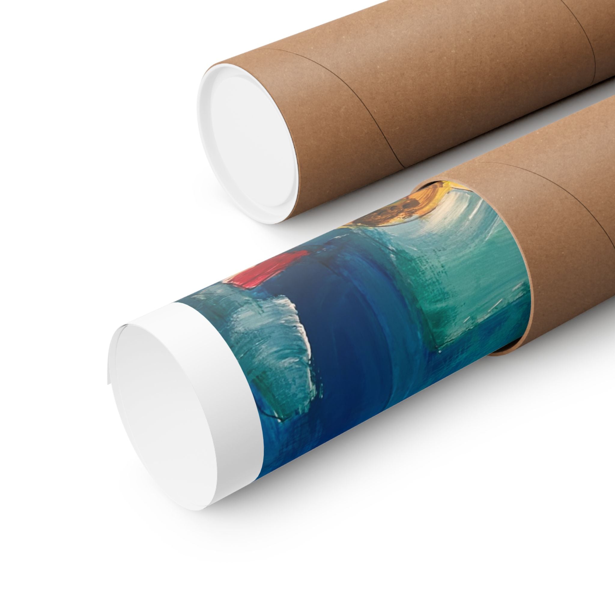 "Giraffe Doomscrolling on his Phone in Bed" Fine Art Print