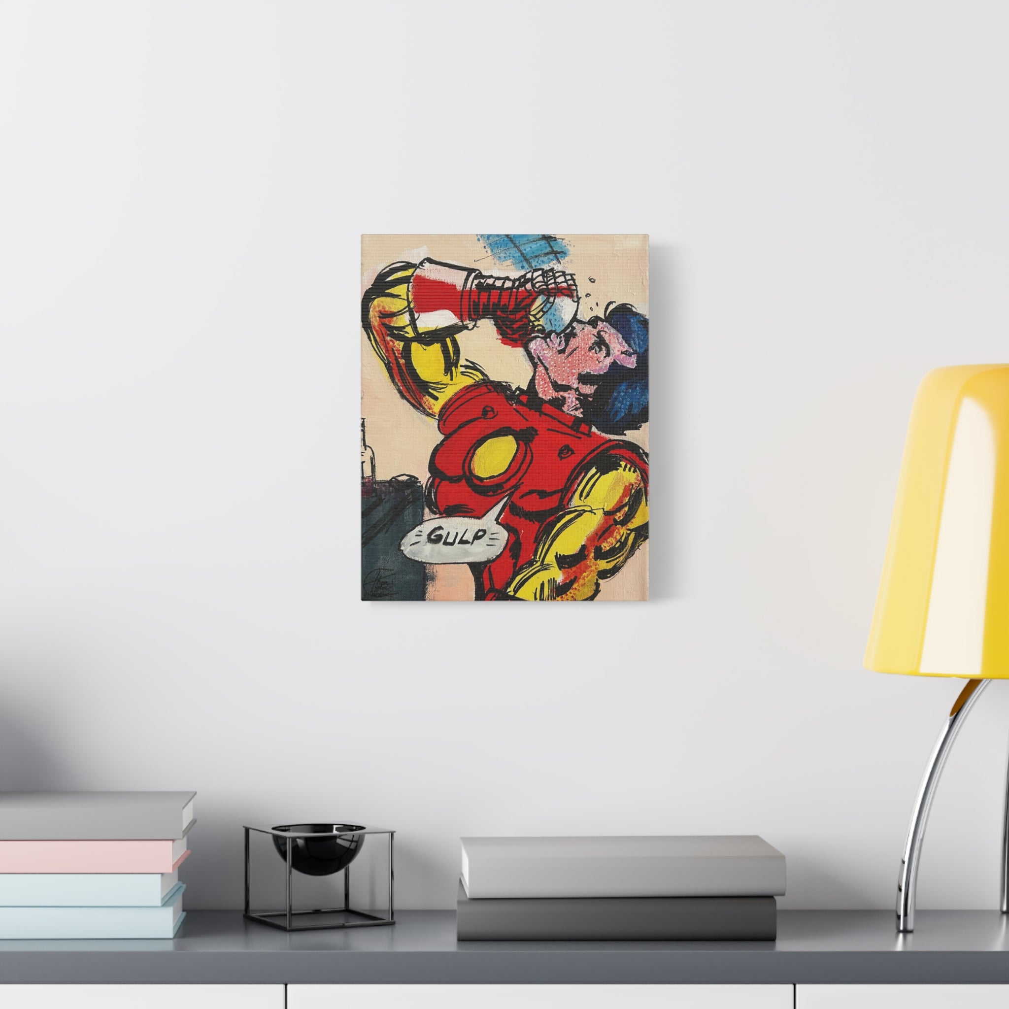 "Tony"– Iron Man Pop Art Canvas 70s Comic Panel