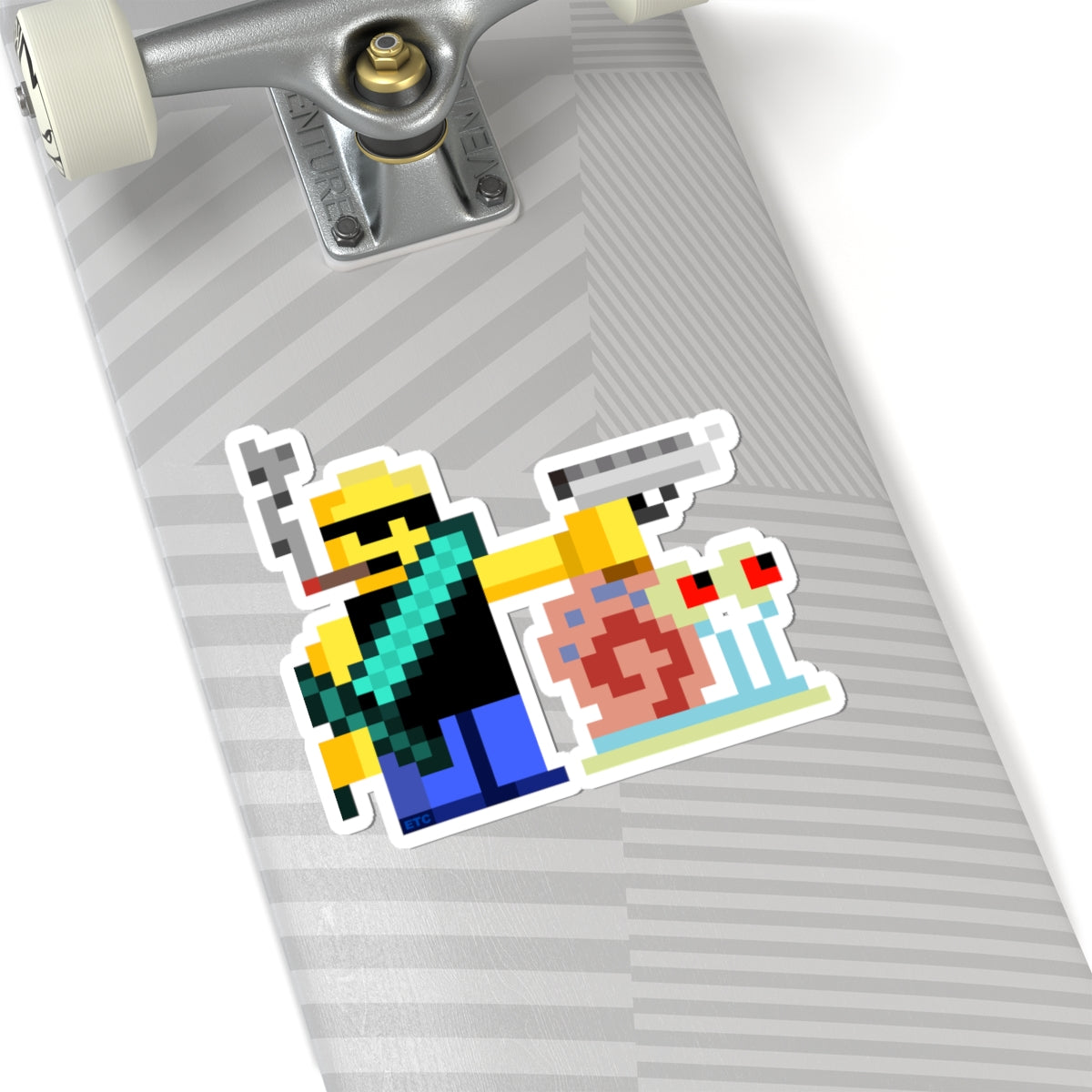 Badass Lego Man with Gary Kiss-Cut Sticker