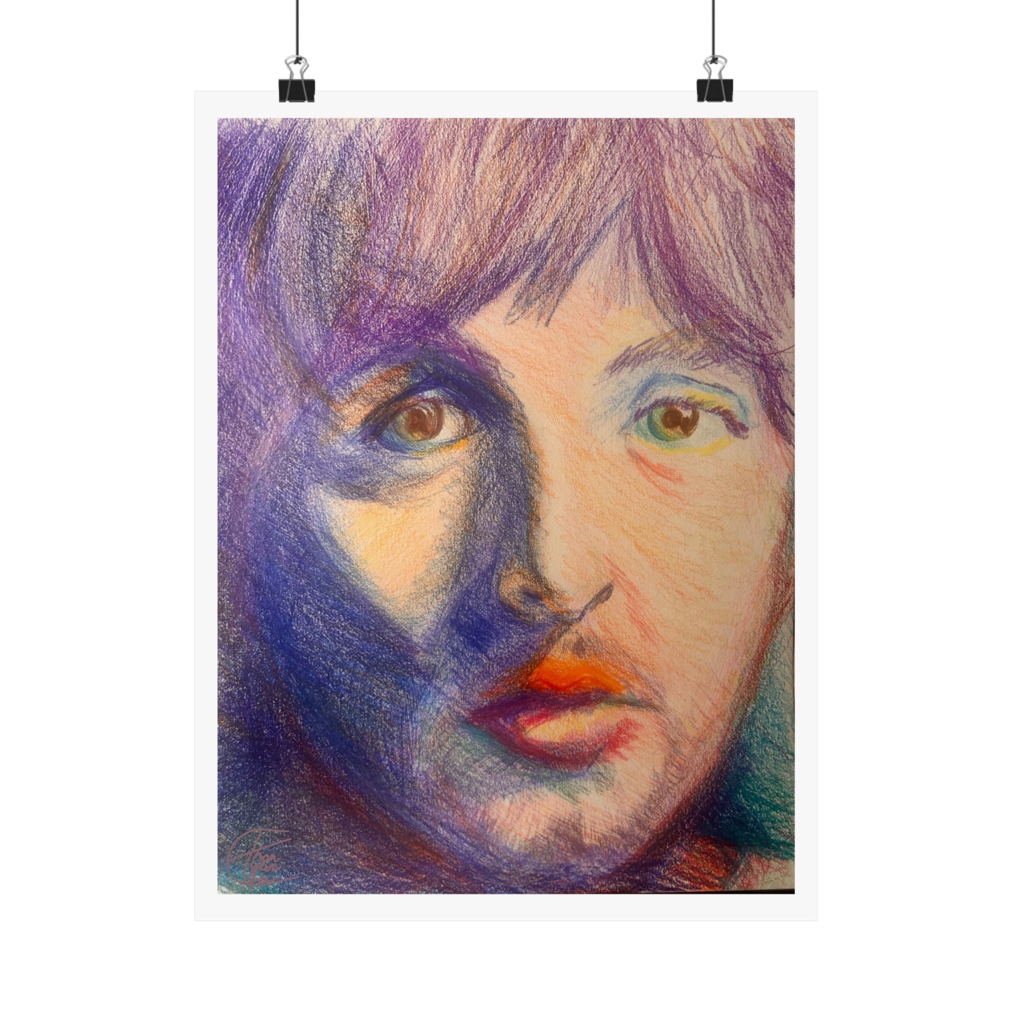 "Paul" Colored Pencil Poster — Fine Art Print
