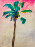 "Palm Tree with Glasses Smoking Cigarette" Fine Art Print