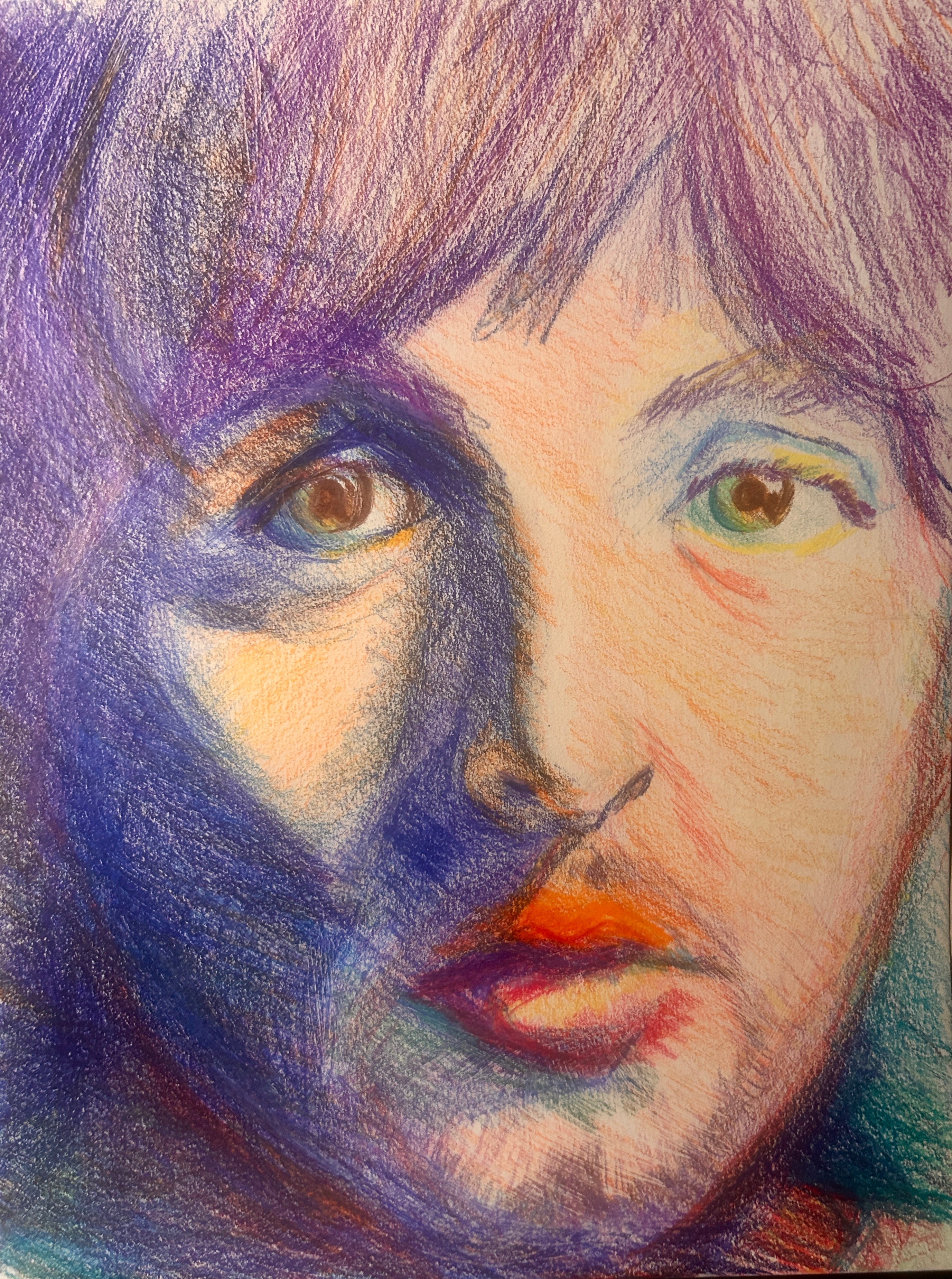 "Paul" Colored Pencil Poster — Fine Art Print