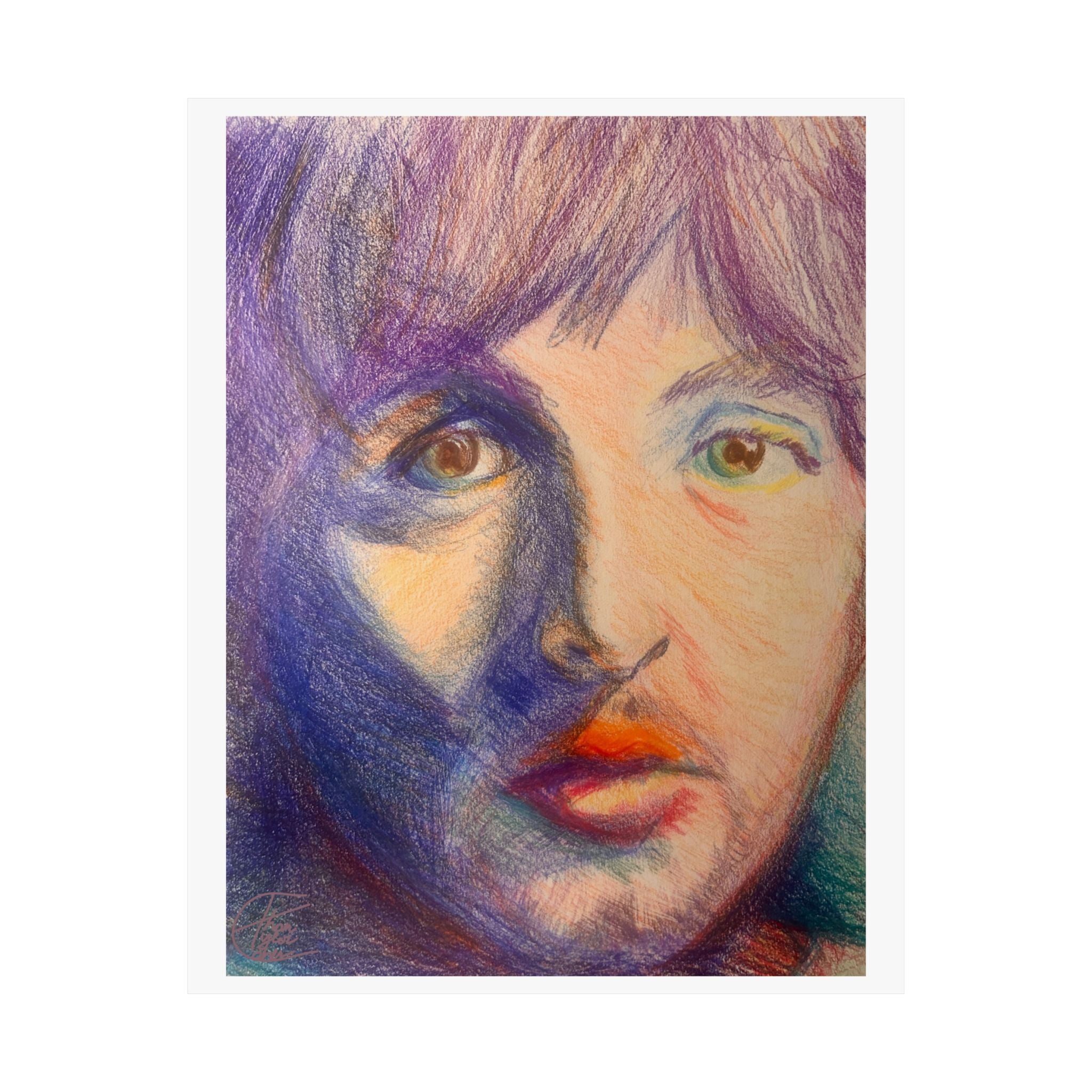 "Paul" Colored Pencil Poster — Fine Art Print
