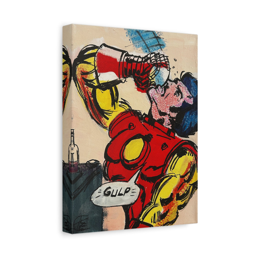 "Tony"– Iron Man Pop Art Canvas 70s Comic Panel