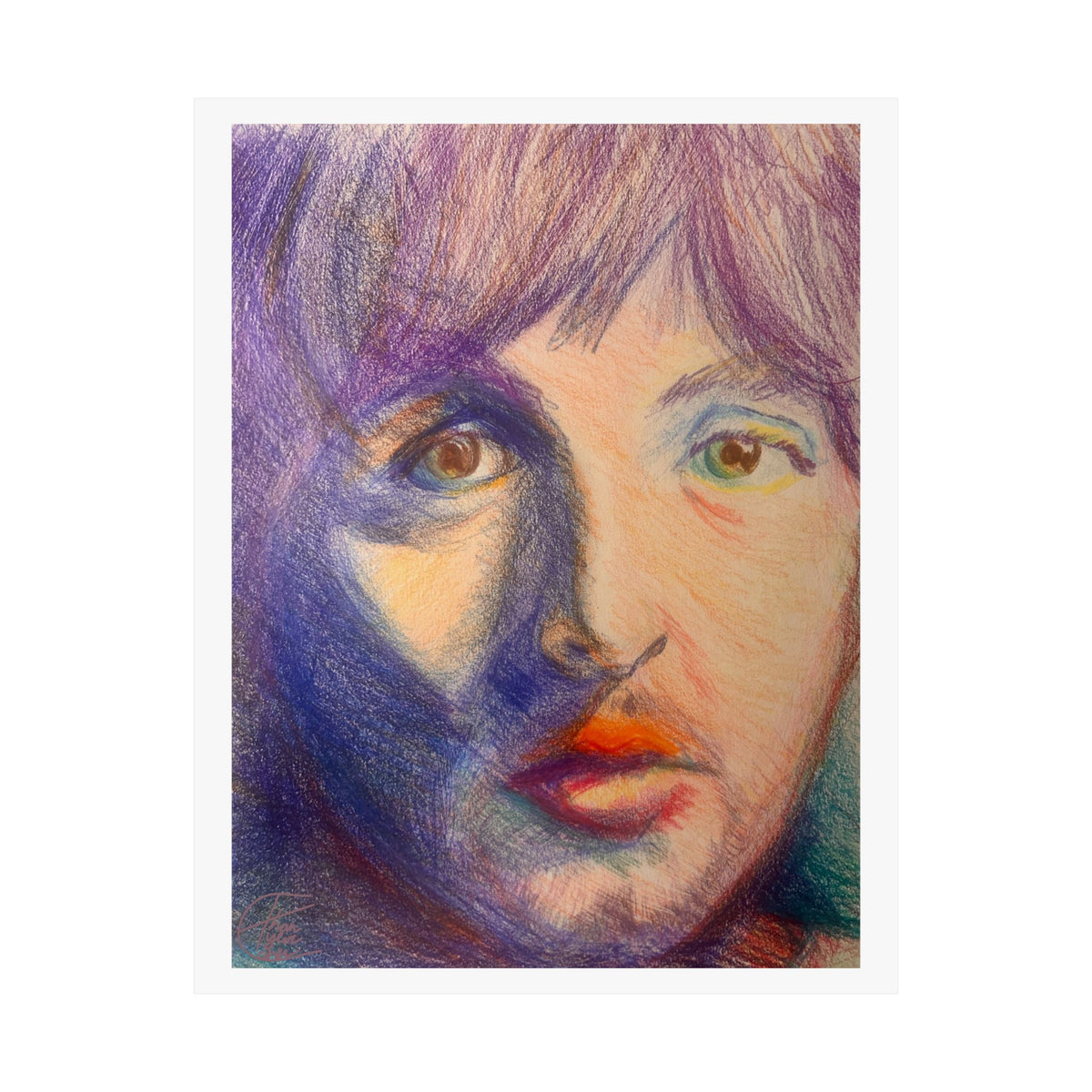 "Paul" Colored Pencil Poster — Fine Art Print