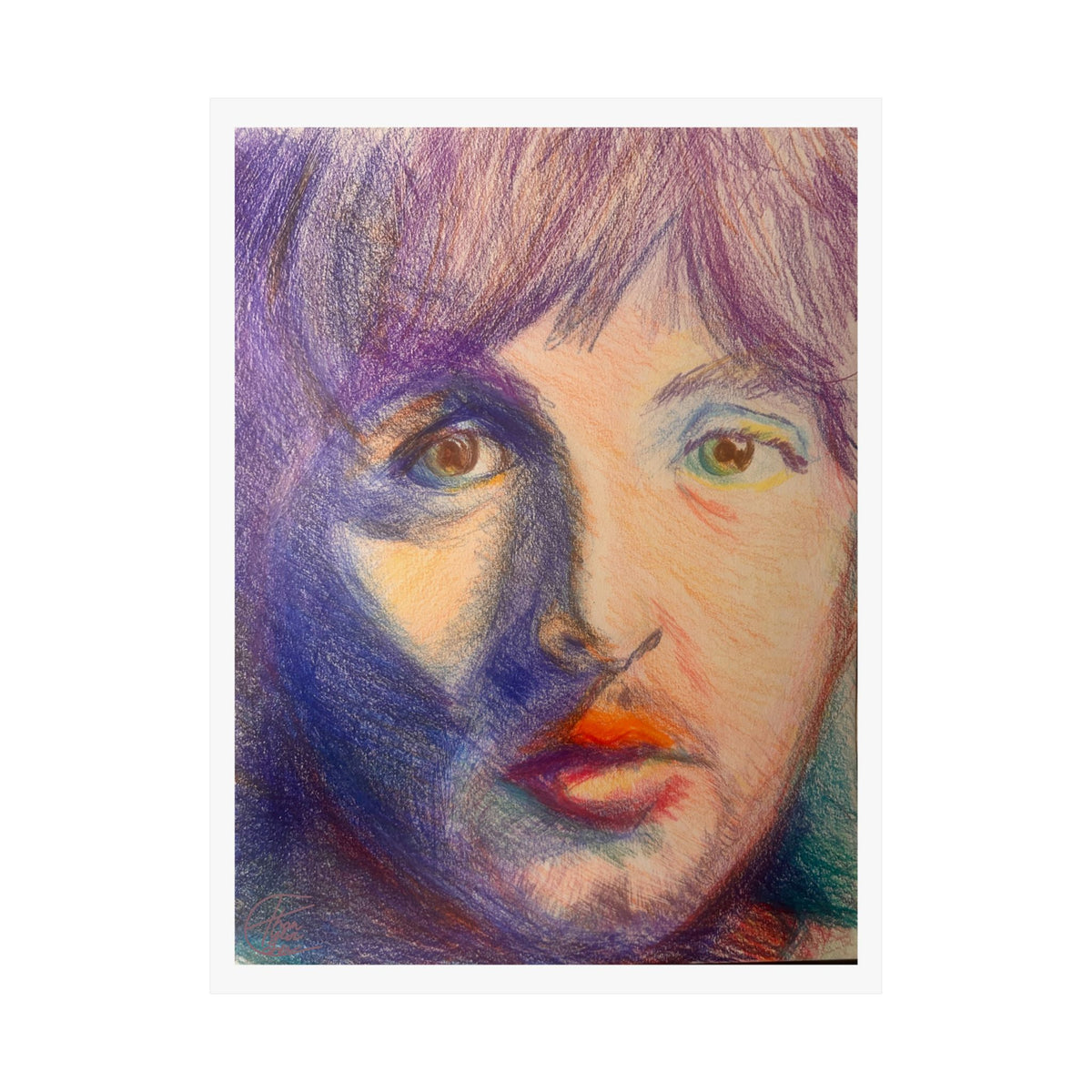 "Paul" Colored Pencil Poster — Fine Art Print